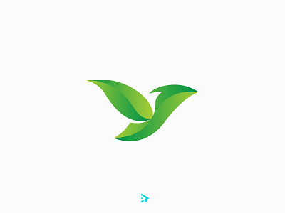 Letter Y + Leaf + Bird Logo idea bird design gradient icon illustration leaf lettery line logo rantaucreative