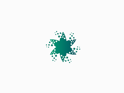 Edelweis Digital design flower fun gradient icon illustration logo rantaucreative simple