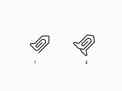 Rocket Clip branding clean clip design fun icon illustration line logo rantaucreative rocket simple vector