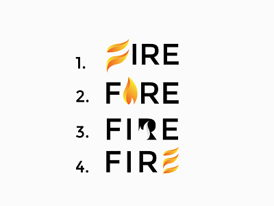 Fire logo concept branding design fire gradient icon illustration line logo rantaucreative simple vector