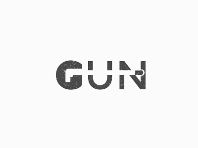 Gun logo Concept branding design fun gun icon illustration logo rantaucreative simple vector