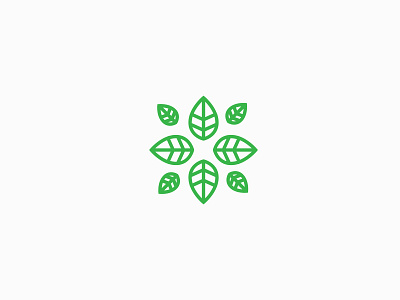 Leaf wellness logo concept