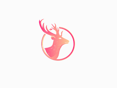 Deer branding deer design fun gradient icon illustration logo rantaucreative simple vector