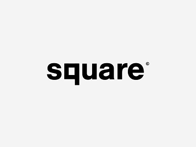 Square Logotype brand branding clean corporate branding creative design flat icon identity illustrator inspiration lettering logo mark minimal smart type typography vector visual