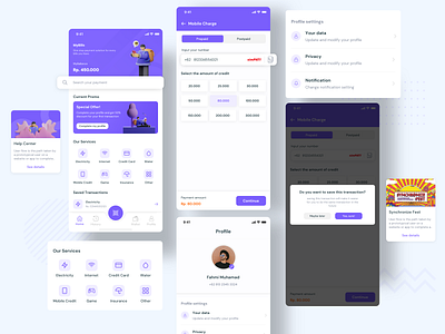 MyBills - One Stop Payment Solution 3d bill clean emoney homepage illustration ios minimal mobile mobile app money payment payment app profile user experience user interface design