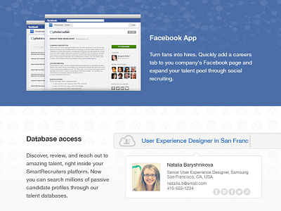Facebook app email section email engagement marketing newsletter ui