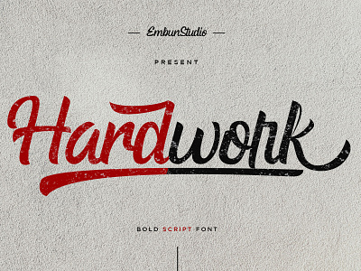 Hardwork Bold Script Font branding business font font design hand lettering handwriting handwritten logo modern typography