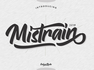 Mistrain Modern Hand Lettering business font hand lettering handwriting logo project script typography