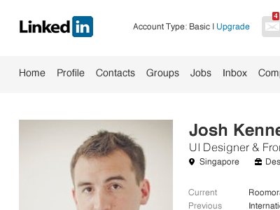 LinkedIn Redesign - WIP layout linkedin redesign revamp ui ux website wip