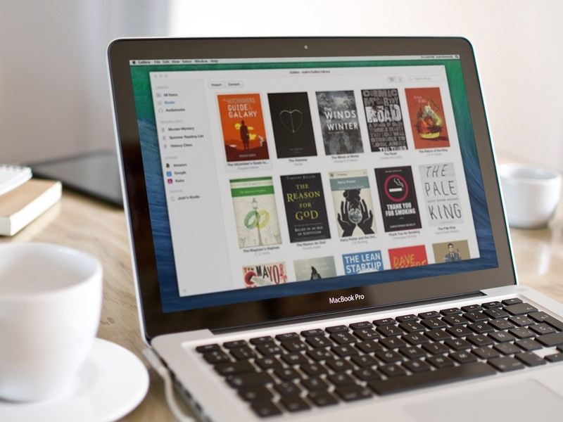 Calibre Redesign - Glamour Shot app ui mac library interface light flat mavericks list mockup