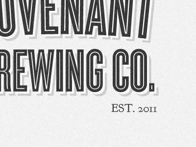 Covenant Brewing Co. brewery classic grey logo