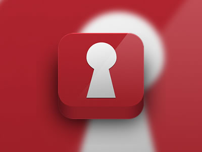 App Icon 2.0 app icon ios ipad iphone keyhole red