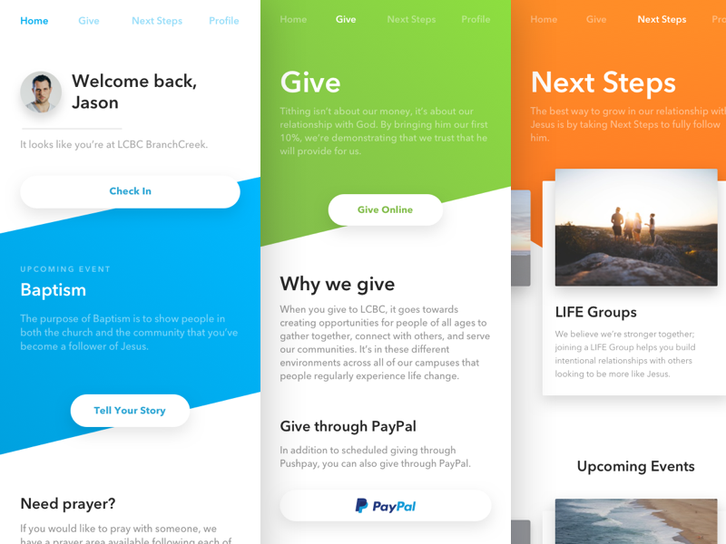 You want color? We got color. color check in church mobile app