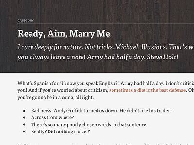 Forthcoming Blog Template clean full layout typography web design