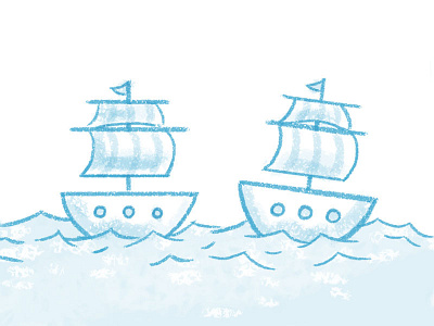 Fleetsmith Hero illustration painted ships