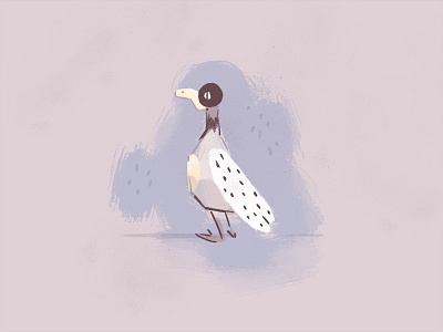 morning warmup bird doodle paint texture