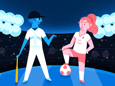 Youtube Concept: Sports ads baseball bright cricket football illustration photoshop soccer sports texture youtube