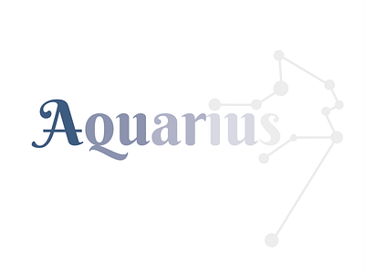 aquarius logo dribbbleweeklywarmup logo