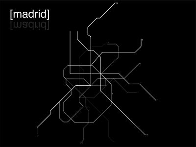 Madrid metro dribbbleweeklywarmup map metro
