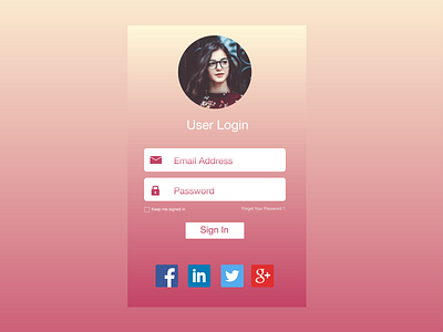 Login Form Design app branding clean design flat minimal trending type ui ux vector web website