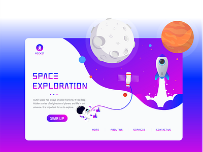 Space Exploration Website Landing Page