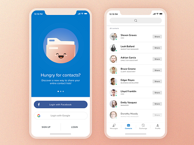Contact Sharing - Concept App