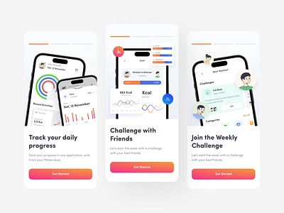 Carefit - Workout & Fitness App app application chart design fit fitness forsale graph ios iosapp iosdesign mobile mobile design ui ui ux ui design ui kit uiuxdesign wellness workout