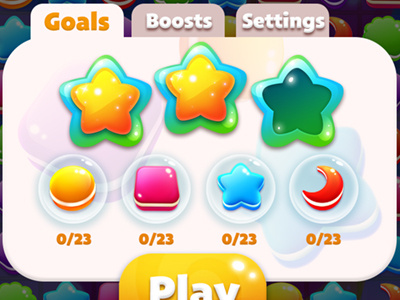 Game UI cookie elements game icon settings star ui