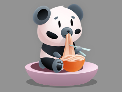 Panda animal bingo collection game icon panda pet ui