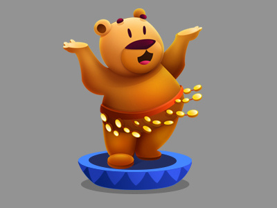 Bear animal bear bingo character circus collection game pet ui