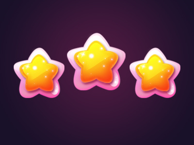 Stars character element game icon ui yellow