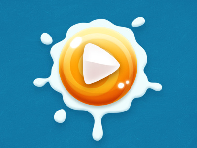 Candy play blue button character game milk orange play splash ui