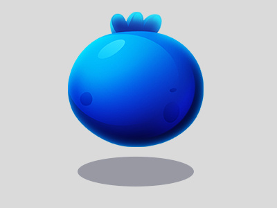 Blueberry 2d berry blue blueberry character element game icon ui