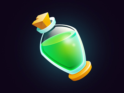 Magic martini bottle game glass green gui icon magic ui