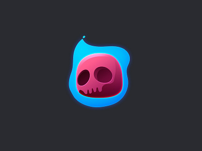 Flame blue fire flame game gui icon pink skull ui