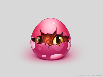 2 character design egg game icon pink ui