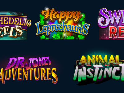 Logos for slots machine