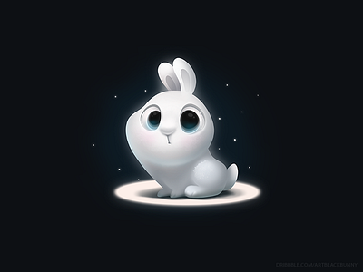 christmas bunny art bunny character design christmas game icon night snow