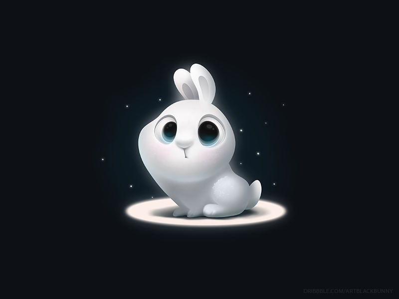 christmas bunny by Katerina Mamaeva on Dribbble