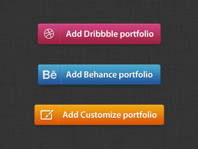 Download Buttons Freebie behance button buttons customize dribbble freebie icon icons