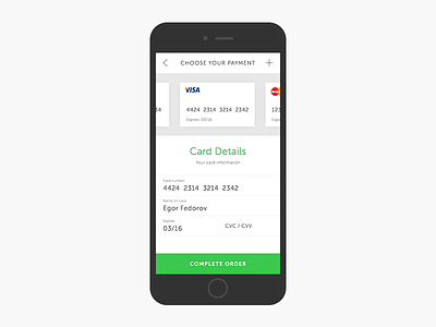 Day 005 - Credit Card Payment app card credit cvv details interface iphone payment ui ux