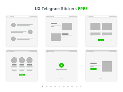 UX prototyping Telegram Stickers