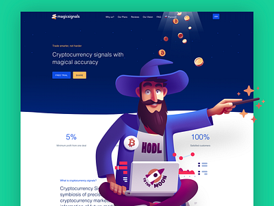 Magic Signals landing page design landing landing page landing pages landingpage ui ux