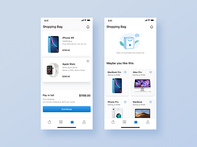 Apple Store app redesign ui