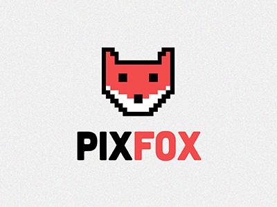 Pixfox Logo brand identity branding corporate identity digital fox graphic design logo logo design pixfox