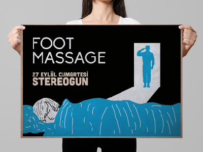 Foot Massage Poster event poster illustration poster poster design punk rock