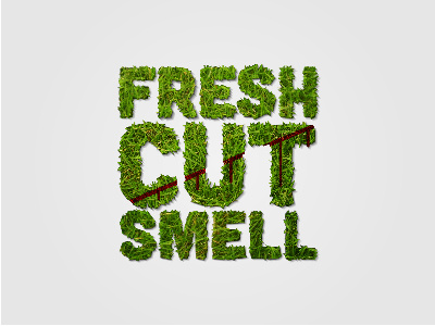 Fresh Cut Smell Logo brand identity branding cut fresh fresh cut smell grass logo logo design