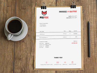 Pixfox Invoice Design