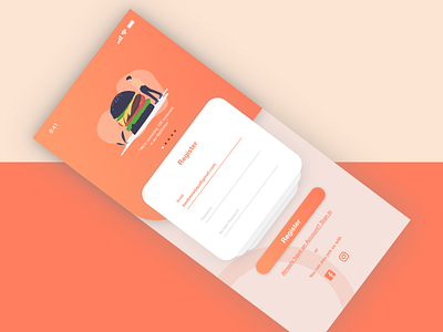 Signup Page design mobile app ui