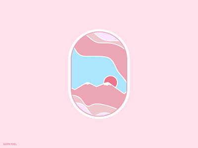 Japan animation art branding clean cute design flat icon identity illustration illustrator lettering logo minimal pastell ui ux vector web website